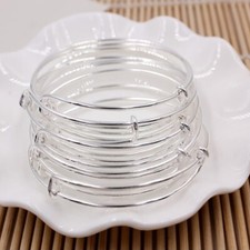 10 Piece Lot Sterling Silver Small Womens Kids Size DIY Bracelet Bangle D258