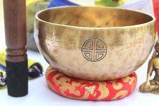 6.5 Inches Diameter Full Moon Handmade singing bowl -Master Healing Himalaya.