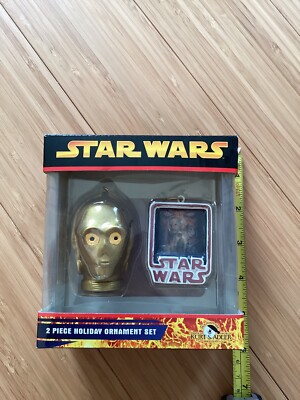 Kurt Adler 2005 Star Wars 2 piece holiday ornament set C3PO NEW
