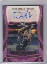 2020 Certified Damon Arnette Rookie Signatures Mirror Purple Auto #09/10 Raiders