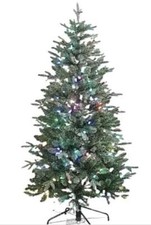 Mr. Christmas 5' Flocked 200 LED 55 Light-Functions Christmas Tree 550 Tips