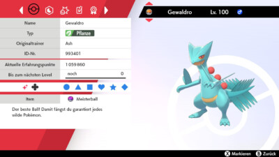 Shiny Gewaldro 6IV | LVL 100 | Pokemon Schwert / Schild / Sword / Shield