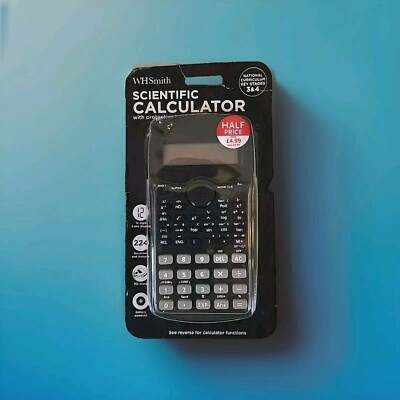 WHSmith Scientific Calculator with Protective Case Cover & Flip Stand - NEW! F27