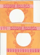 Buddah Records- 2 Original 1960's 45 Record Company Sleeves
