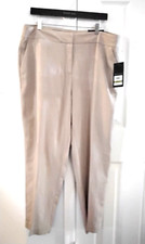 NWT Nine West slim ankle dress pants Viscose blend Beige size 14