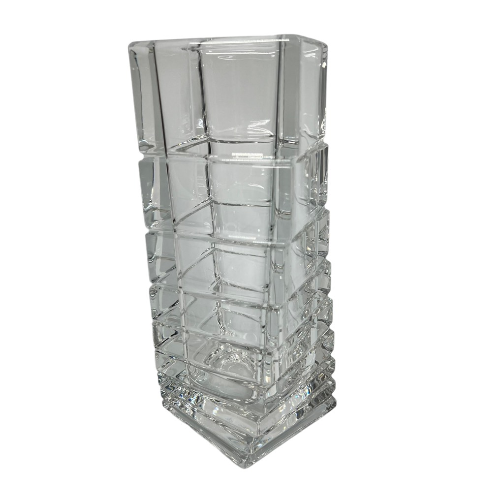 Rosenthal Studio Linie Crystal Vase Turnus Abstract Art Asymmetrical