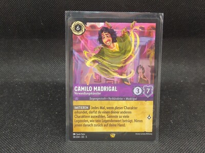 TCG Disney Lorcana Camilo Madrigal Verwandlungskünstler 58/204 Legendär DE