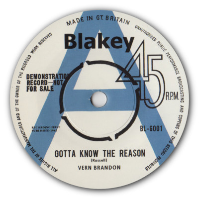 Vern Brandon - ''Gotta Know The Reason'' B/W Bobby Jameson - ''Please Mr. Mailman''