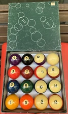 Aska Billiards Pool Boston Numbered Balls Set PB03, 16 Balls Including a Cue Bal
