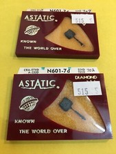Original NOS ASTATIC Needle Stylus N601-7D Many Ronette See Picture Lot of 2