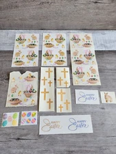 Mrs. Grossman Retired Stickers Easter Eggs Cross Bunny Spring Baskets #48