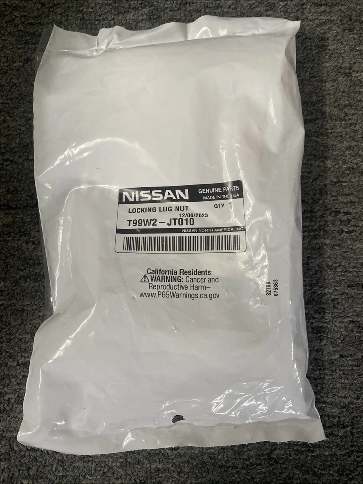 全新 原始设备制造商 尼桑 MURANO PATHFINDER 凸轮螺母 车轮锁 999W2JT000 T99W2-JT010 — 第 2/3 张图片
