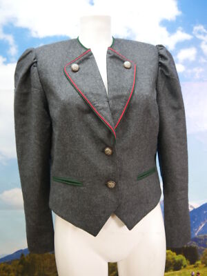 Yessica C&A neuwertig graufarben Loden süße Trachtenjacke Jacke Gr