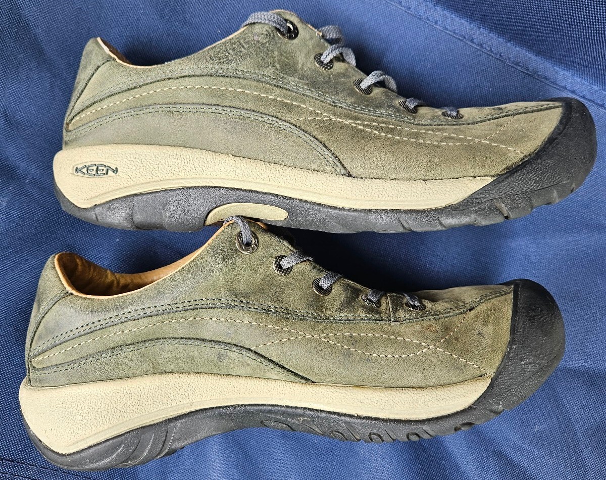 Scarpe da trekking Keen Toyah in pelle 53001 ubch verdi stringate comode 8 5 (gr)