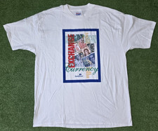 Vintage Bank Boston Currency Exchange T-Shirt Men's XL White X-Large Made in USA