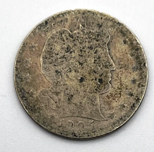1905 Barber Quarter Philadelphia Mint 90% Silver USA Coin Liberty Head