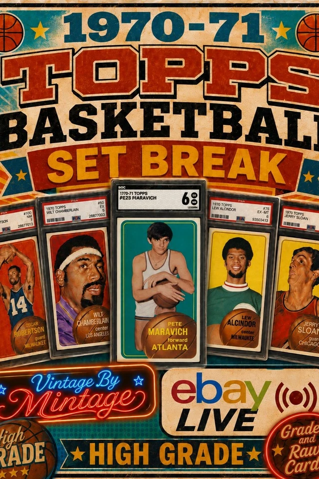 1970-71 Topps Basketball High Grade Complete Set Break!