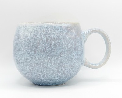 Artisanal Soft Blue Fire Glazed Coffee Mug 18 Oz Ceramic By Dwell Studio