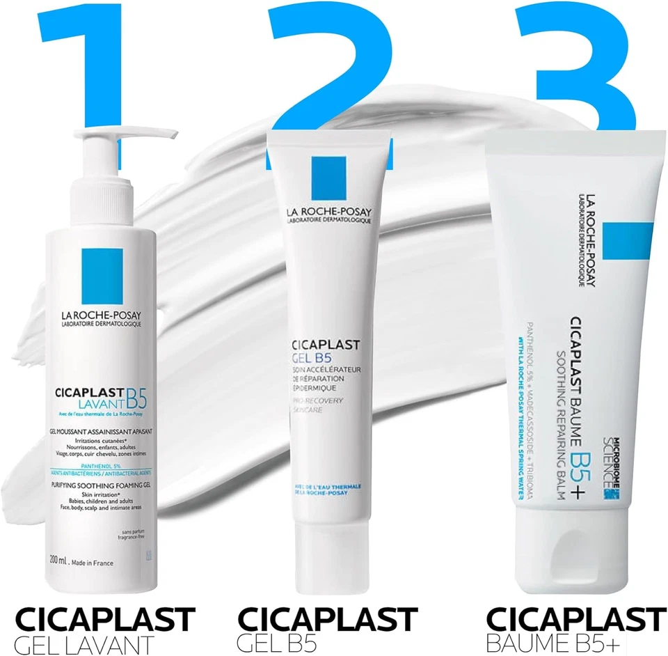 La Roche-Posay Cicaplast Baume B5+, Balsamo Viso E Corpo Riparatore, Adatto a Pe - Immagine 3 di 4