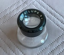 Vintage AGFA Lupe 8X Magnifier Glass Made in Germany