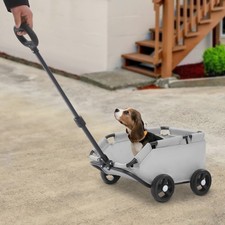 Dog Stroller, Folding Dog Cart, Pet Stroller for Travelling Cart Freestanding