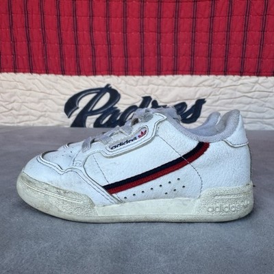 Size 6k - Adidas Continental 80 Athletic Baby Toddler Shoes White/Red G28218
