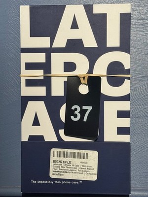 Latercase MADE WITH KEVLAR Willy Blue Impossibly THIN Phone Case IPhone 15