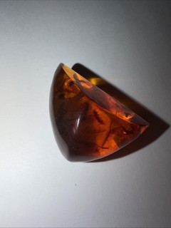 Vintage Bernstein Brosche / Verschluss Vergoldet Baltic Amber Russland USSR