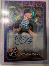 2024 Topps Chrome Rookie Autographs AJ Smith-Shawver Braves #RA-AJS RC AU