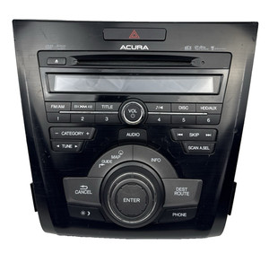 13-14 ACURA ILX Audio Radio Receiver Control Panel Navigation GPS 39540TX6A110M1