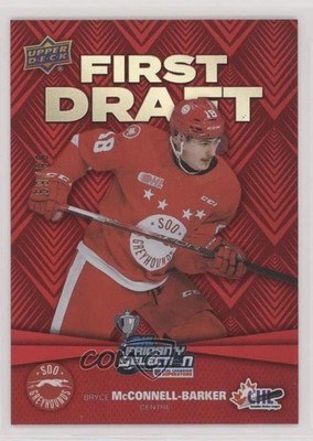 2021-22 Upper Deck CHL First Draft Red 59/99 Bryce McConnell-Barker #FD-23 xe2
