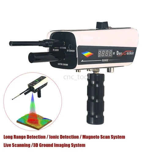 Long Range GR Deep Seeker Gold Metal Detector Laser 3D Ground Imaging 3000M 50M