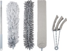 Universal 5 Piece Professional Duster Cleaning Kit With Extendable Long Handle