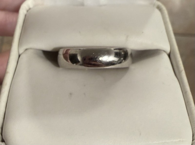 Sterling Silver .925 FC Dome Wedding Band Ring
