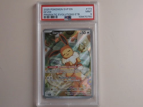2025 Pokemon SVP EEVEE Prismatic Evolutions ETB #173 PSA 9 Mint