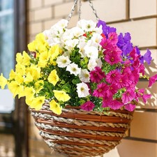 2/4/6/10 Bundles Artificial Flowers UV Resistant Fake Plants Outdoor Home Decor
