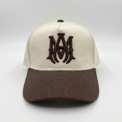 Brown AMIRI Baseball Bat Embroidered Unisex Adjustable Snapback Baseball Cap