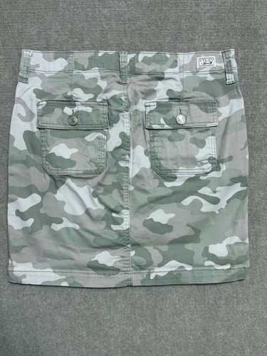 Seven7 Camo Skirt Women’s Size 12 Olive Tan Gray Camo Cotton & Spandex - Picture 4 of 8