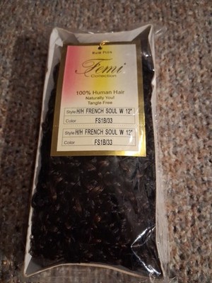 Femi Collection Hair Plus 100% Human Hair New French Sole ExW 12in Color Fs1b/33