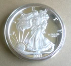 2007 One Half Pound .999 Fine Silver Round Walking Liberty American Eagle