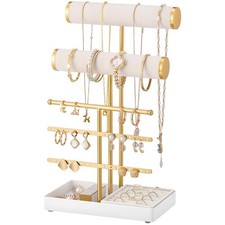 Bracelet Display Stand Necklaces Holder, 5 Tiers Jewelry Organizer and Storag...