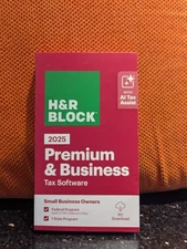 H&R Block Tax Software Premium & Business 2025, PC Only Key Card