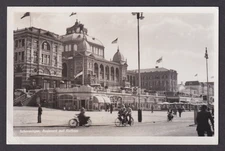 Vintage Postcard Netherlands Scheveningen Boulevard and Kurhaus