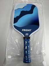 Friday Original Labs-02 Pickleball Paddle- Carbon Fiber, 16mm, New, Blue Sky