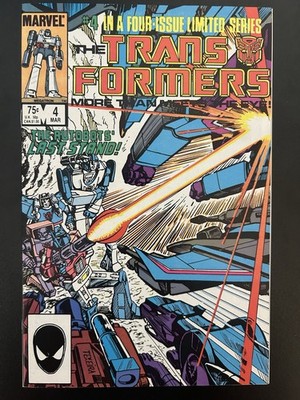 The Transformers #4 Marvel Comics 1985 1st App Shockwave 1st Dinobots Cameo VF