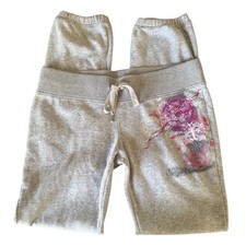Express Graphic Sweatpants Heather Gray Y2K J...