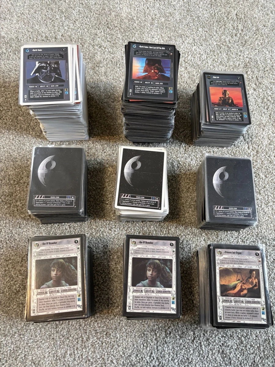 Star Wars CCG Decipher Complete Collectible Card Game Sets for