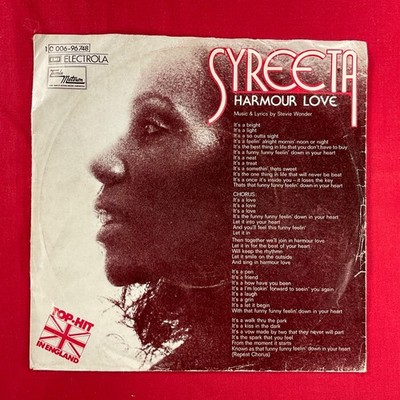 Syreeta, Harmour Love/Cause We've Ended as Lovers 7  Single Record