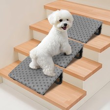 Dog Ramp for Stairs, Non-Slip Dog Stairs, Low-Angled Pet Ramps for Small Dogs...