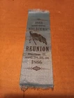 1861 GAR 2nd General Soldiers Reunion 1886 Sterling Illinois Civil War Ribbon